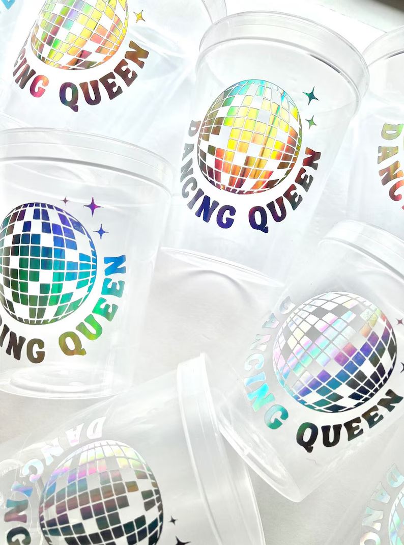 Disco Bachelorette Cups | Dancing Queen Cups | Disco Bachelorette Favors | Last Disco Cups | Disc... | Etsy (US)