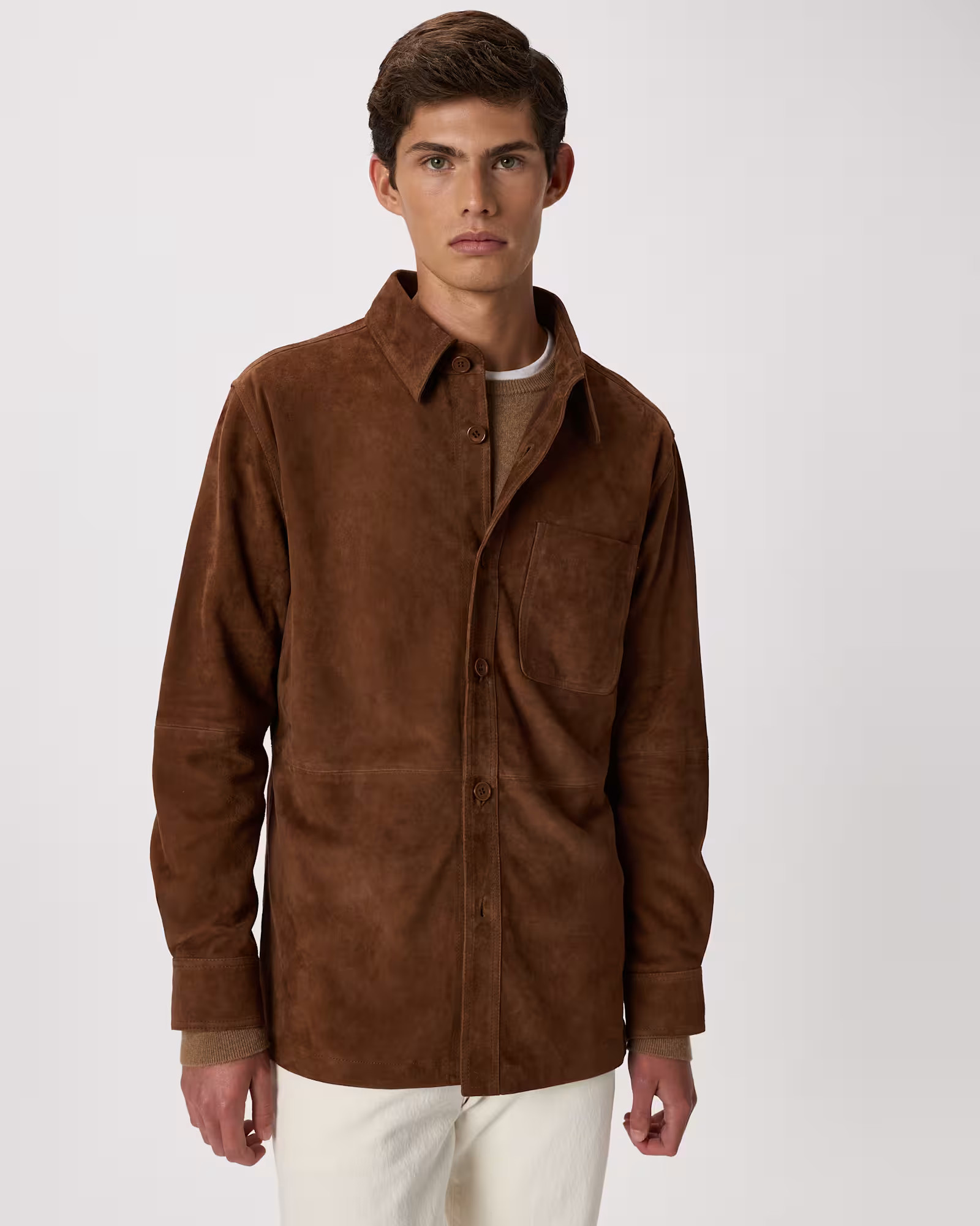 100% Suede Overshirt | Quince