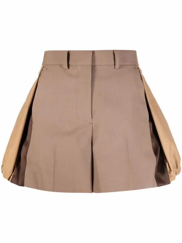 pleated high-waist shorts | Farfetch (UK)