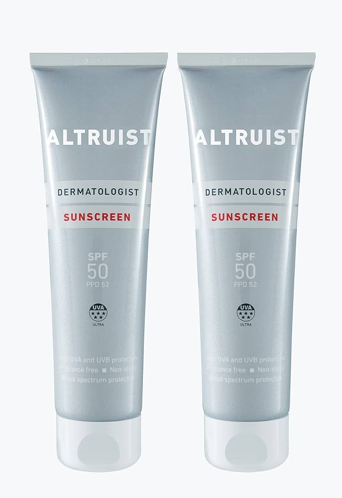 ALTRUIST. Dermatologist Sunscreen SPF 50 – Superior 5-star UVA protection by Dr Andrew Birnie, ... | Amazon (UK)