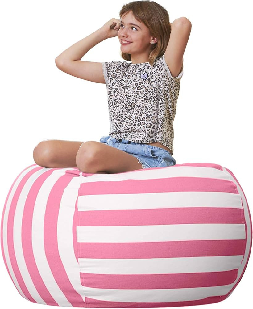 Aubliss Stuffed Animal Storage Bean Bag Chair Cover Only for Plush Toys, Blankets, X-Large 48"-Ca... | Amazon (US)