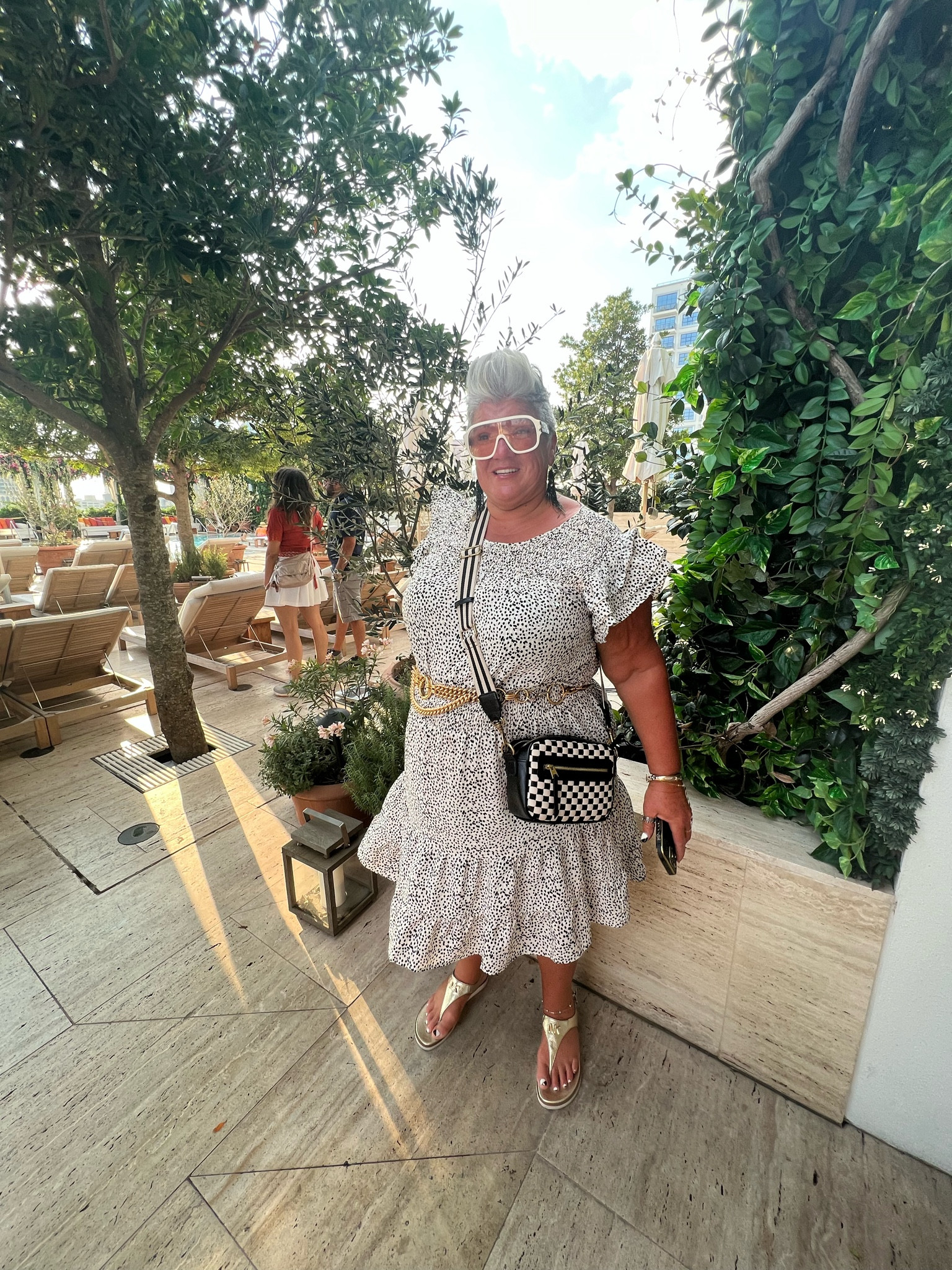 The dress is so cool and breezy and the shoes and purse are all about comfort too.

#LTKU #LTKSeasonal #LTKFind