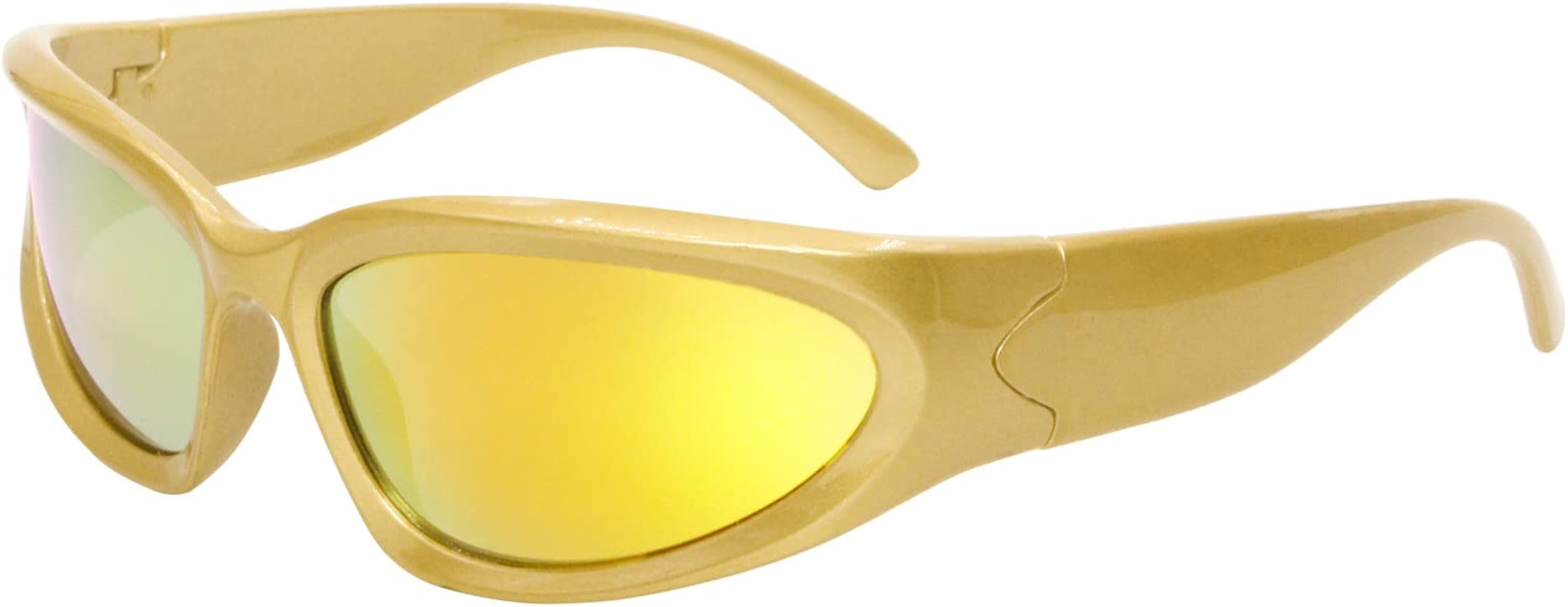 Xpectrum Wrap Around Y2K Men's Women's Sunglasses Trendy Fashion Retro 90s Sun Glasses Futuristic Narrow Rectangle Frame | Amazon (US)