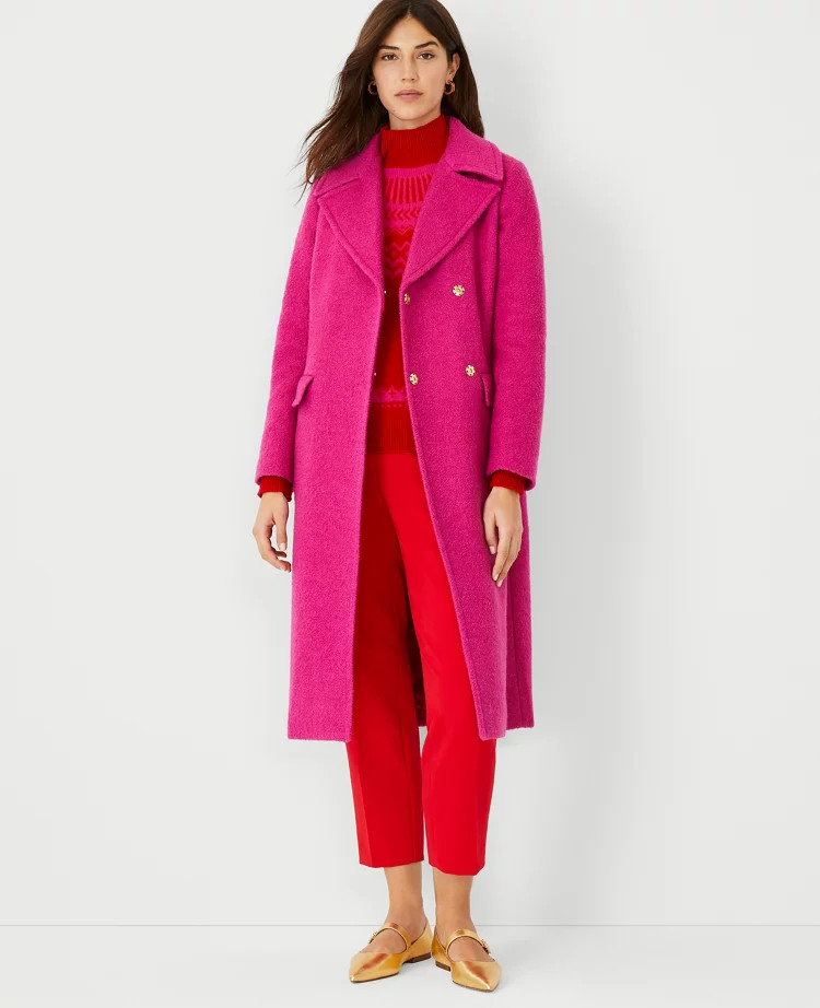 Notch Collar Wrap Coat | Ann Taylor (US)