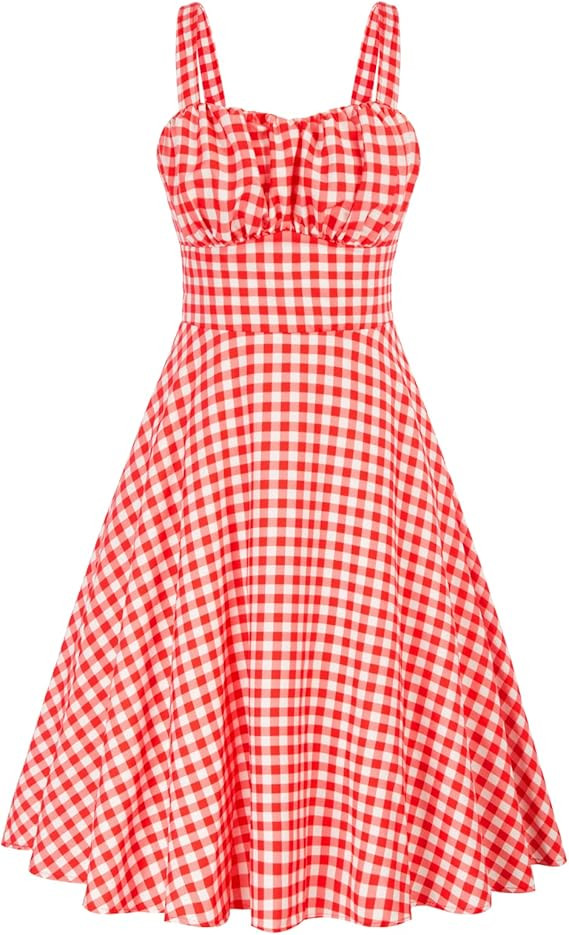 Belle Poque Vintage Floral Dress for Women 2026 Summer A-line Sleeveless Flowy Midi Elegant Weddi... | Amazon (US)