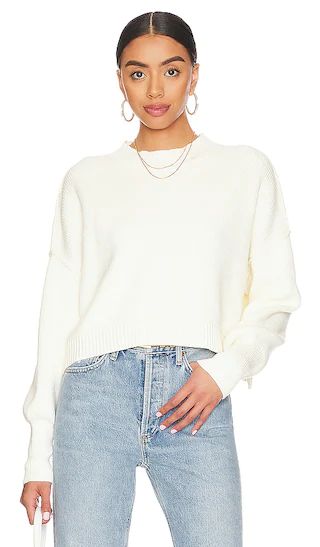 Easy Street Crop Sweater in Moonglow | Revolve Clothing (Global)