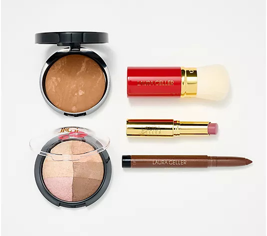 Laura Geller Festive Favorites 5-Piece Face & Eye Collection - QVC.com | QVC
