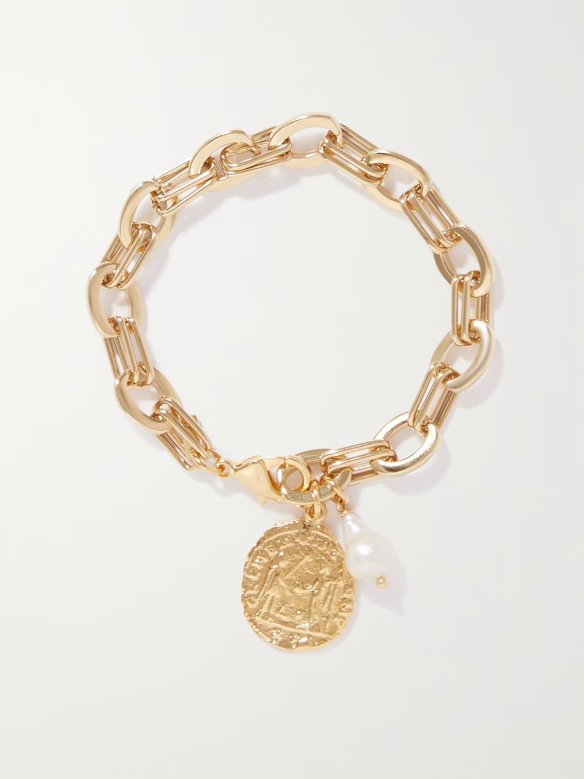 Delos gold-plated pearl bracelet | NET-A-PORTER (US)