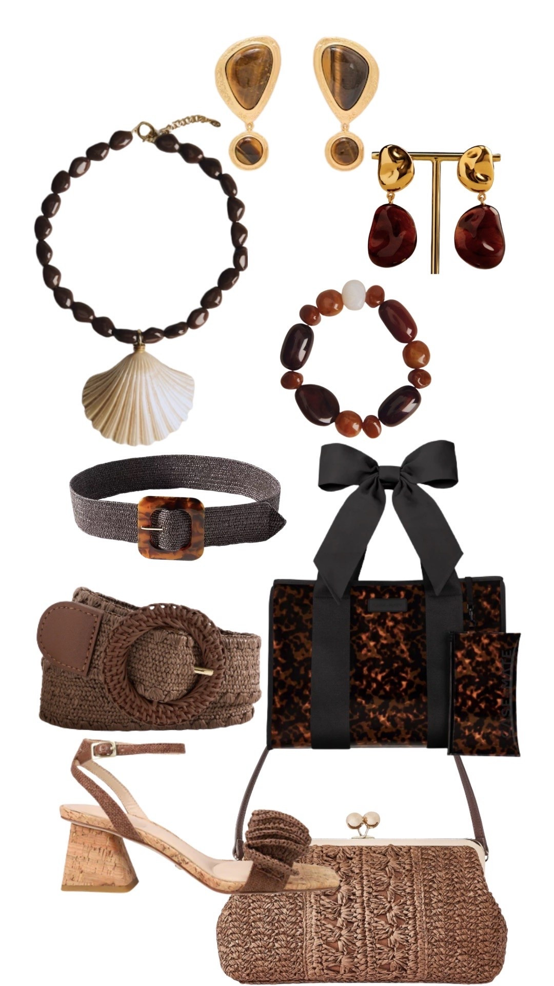 Loving this rich cocoa brown as an accent color for this summer’s accessories.    They would look so
Good paired with white, black, blue and blush

#LTKgrwm #LTKootd #LTKSeasonal