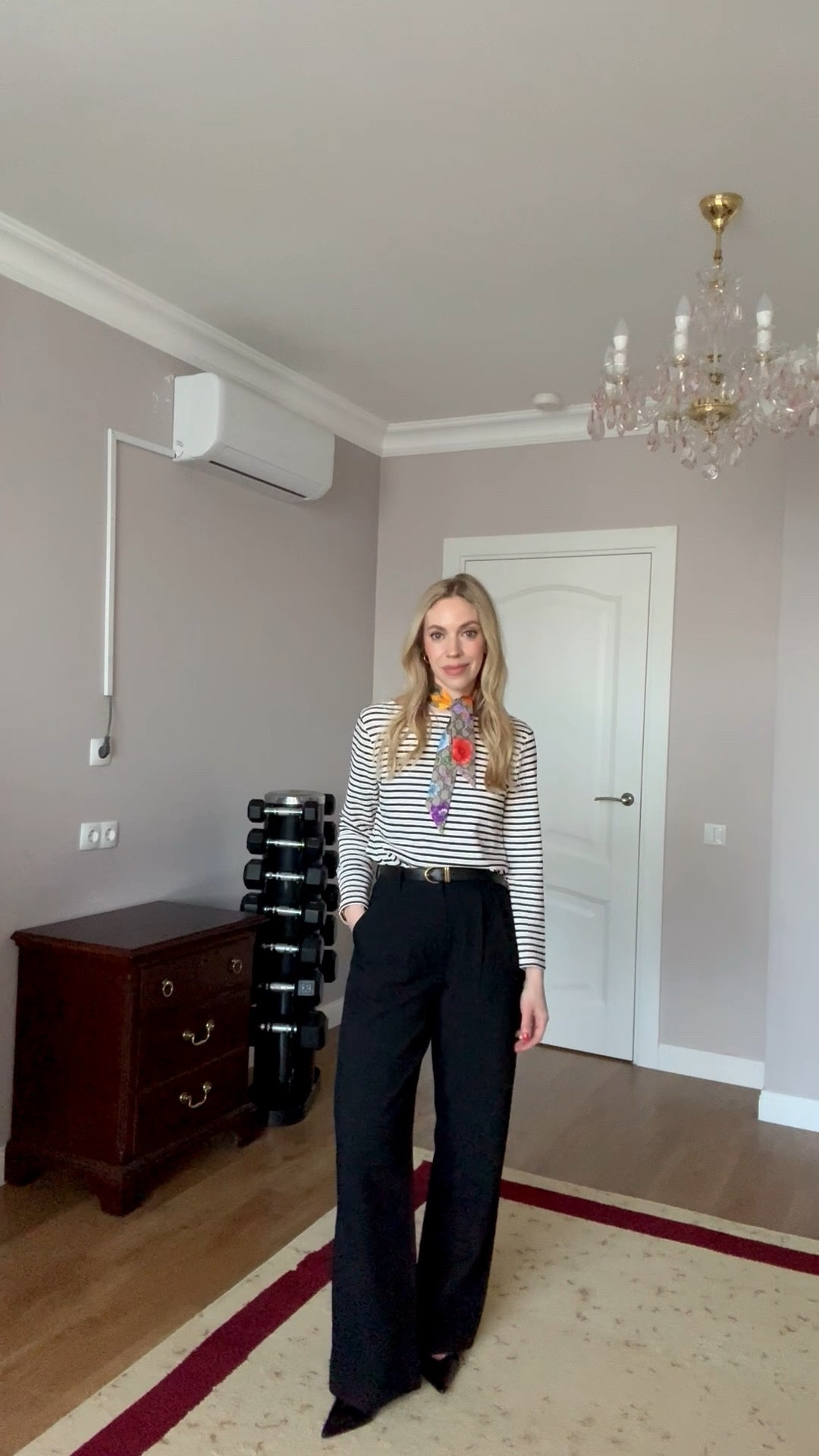 Spring business casual, spring workwear, floral silk scarf, @abercrombie trousers, office style over 40

#LTKWorkwear #LTKOver40 #LTKSeasonal