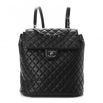 Lambskin Quilted Large Urban Spirit Backpack Black | FASHIONPHILE (US)