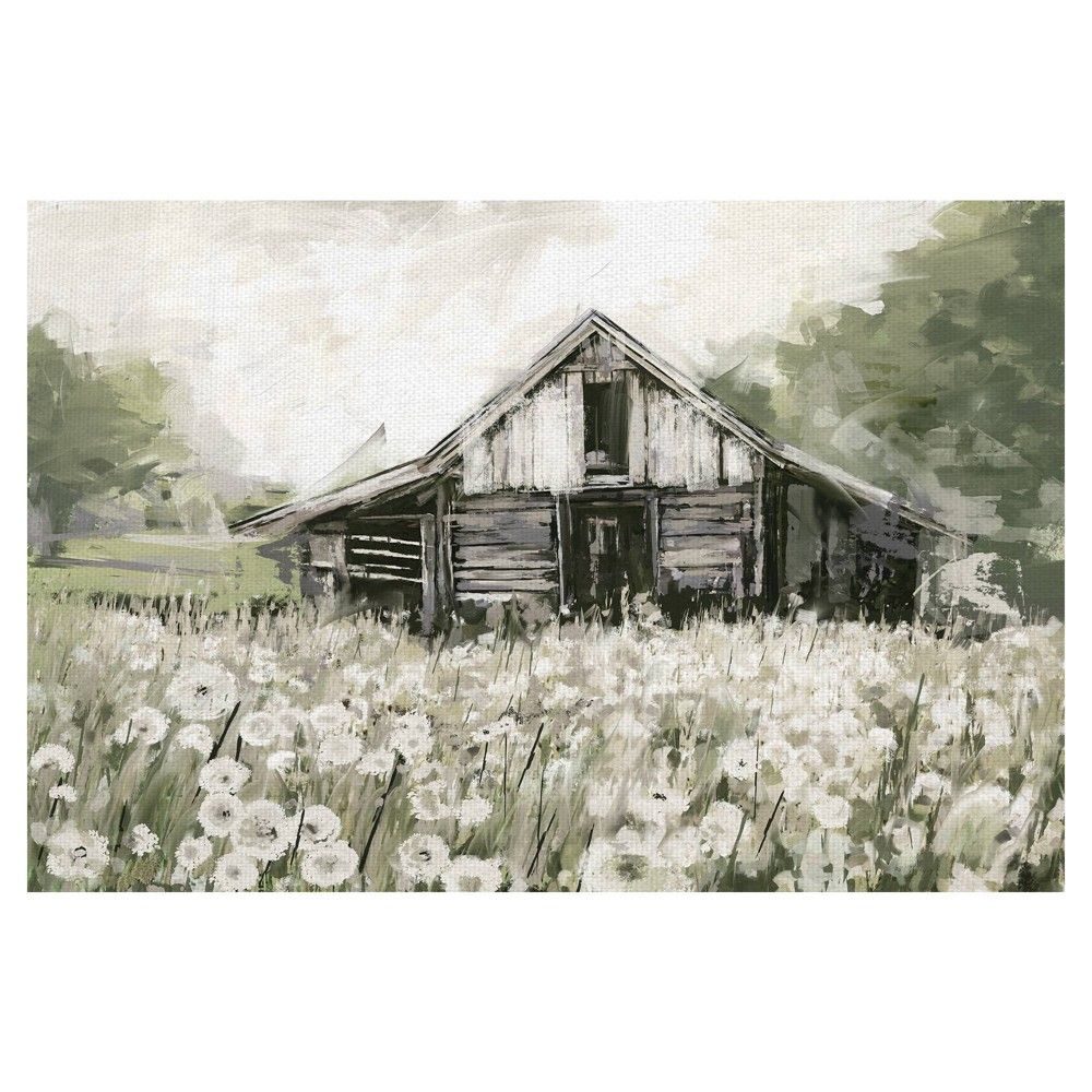 24"" x 36"" Dandelion Barn by Studio Arts Wrapped Unframed Wall Art Canvas - Fine Art Canvas | Target