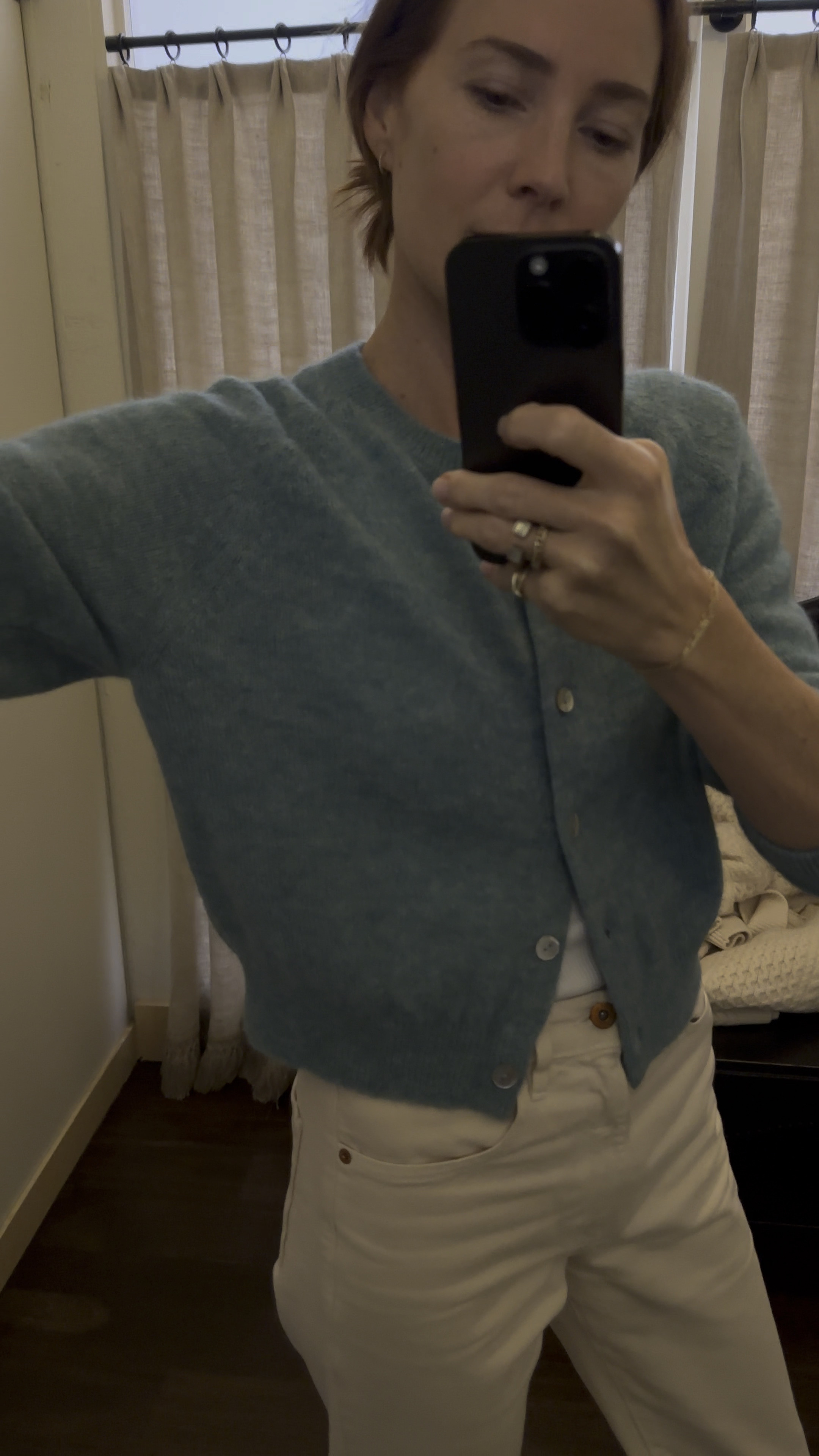 Petra Cardigan - Bleu Menthe curated