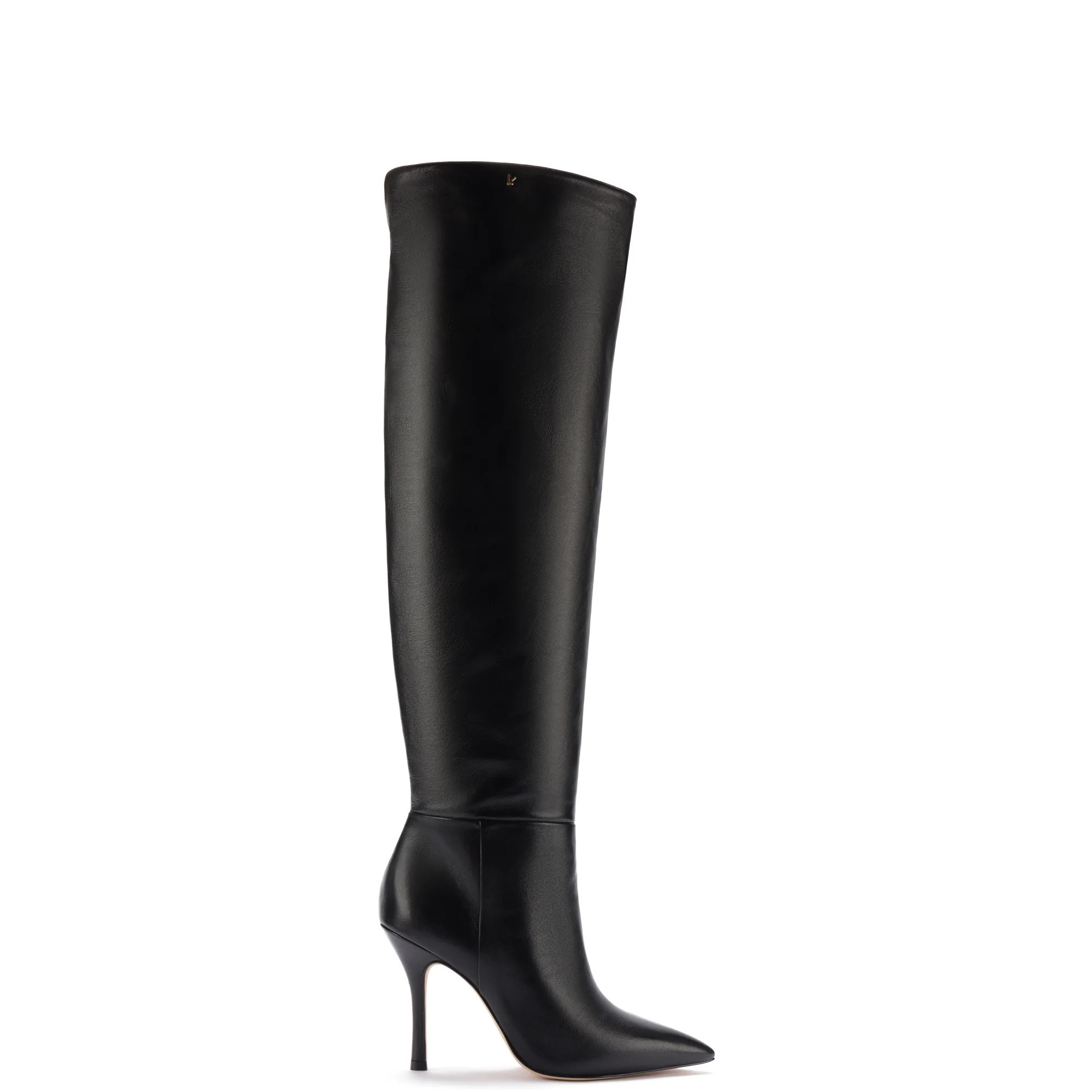 Kate Hi Boot In Black Leather | Larroude