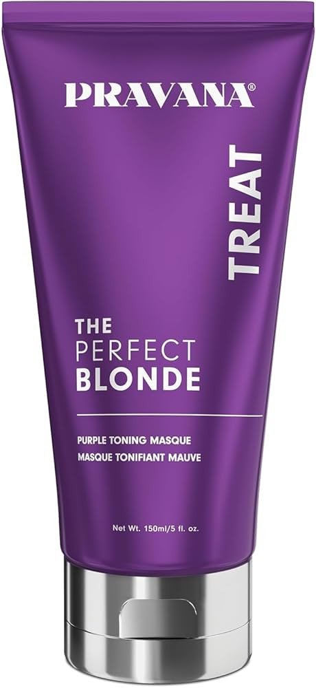 Pravana The Perfect Blonde Purple Toning Masque Treatment | Neutralizes Brassy, Yellow Tones | Fo... | Amazon (US)
