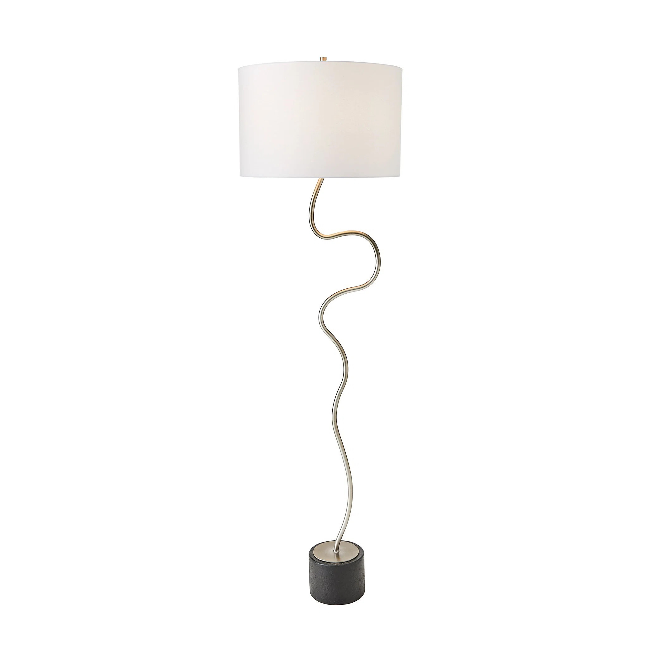 Loop 65'' Gunmetal/Black Traditional Floor Lamp | Wayfair North America