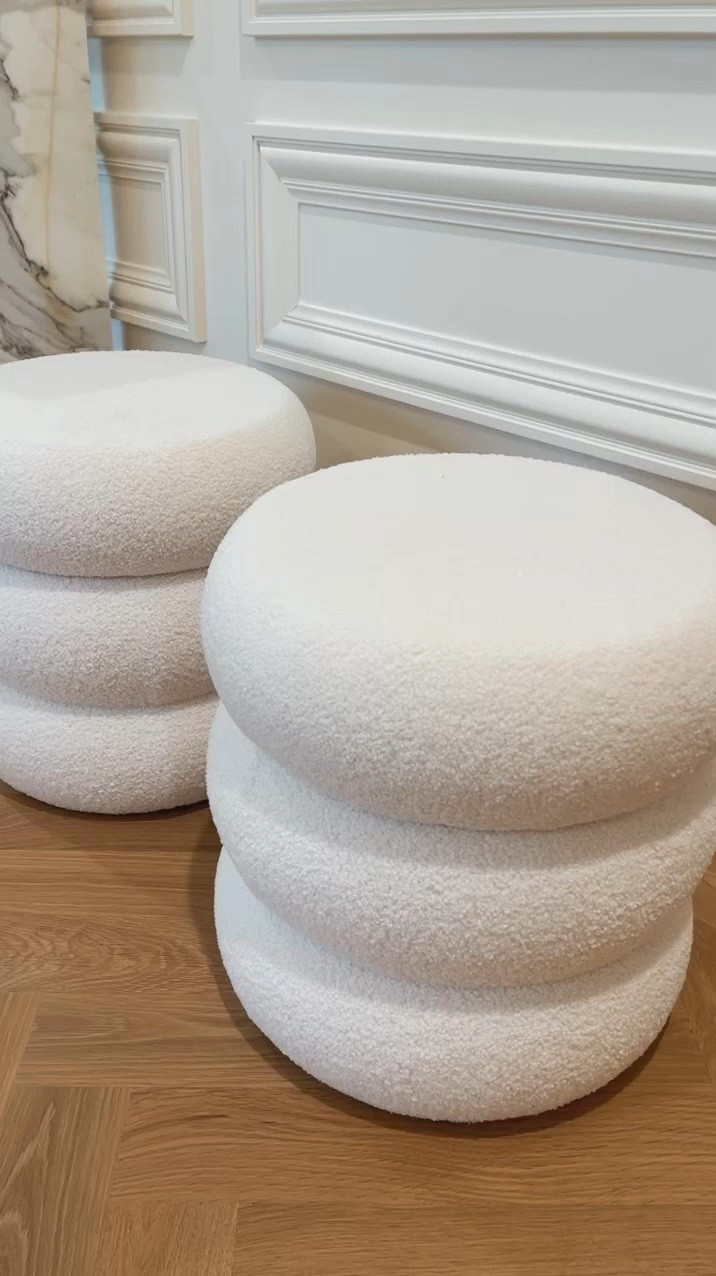 Walmart home find. Love these modern ottoman and under $50!