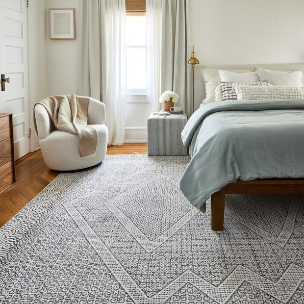 Light Gray Diamond Mosaic Area Rug | Rugs USA