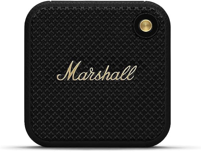 Marshall Willen Portable Bluetooth Speaker - Black & Brass | Amazon (US)