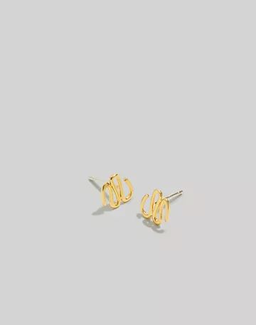 Wavy Stud Earrings | Madewell