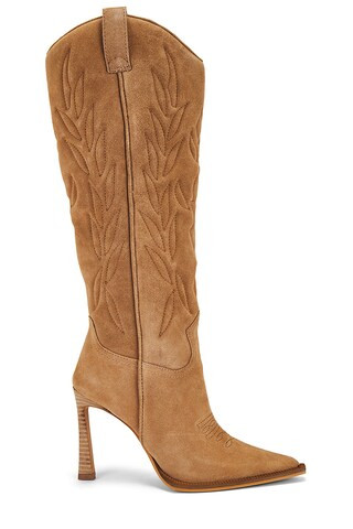 Kinzee Boot in Black Leather | Revolve Clothing (Global)