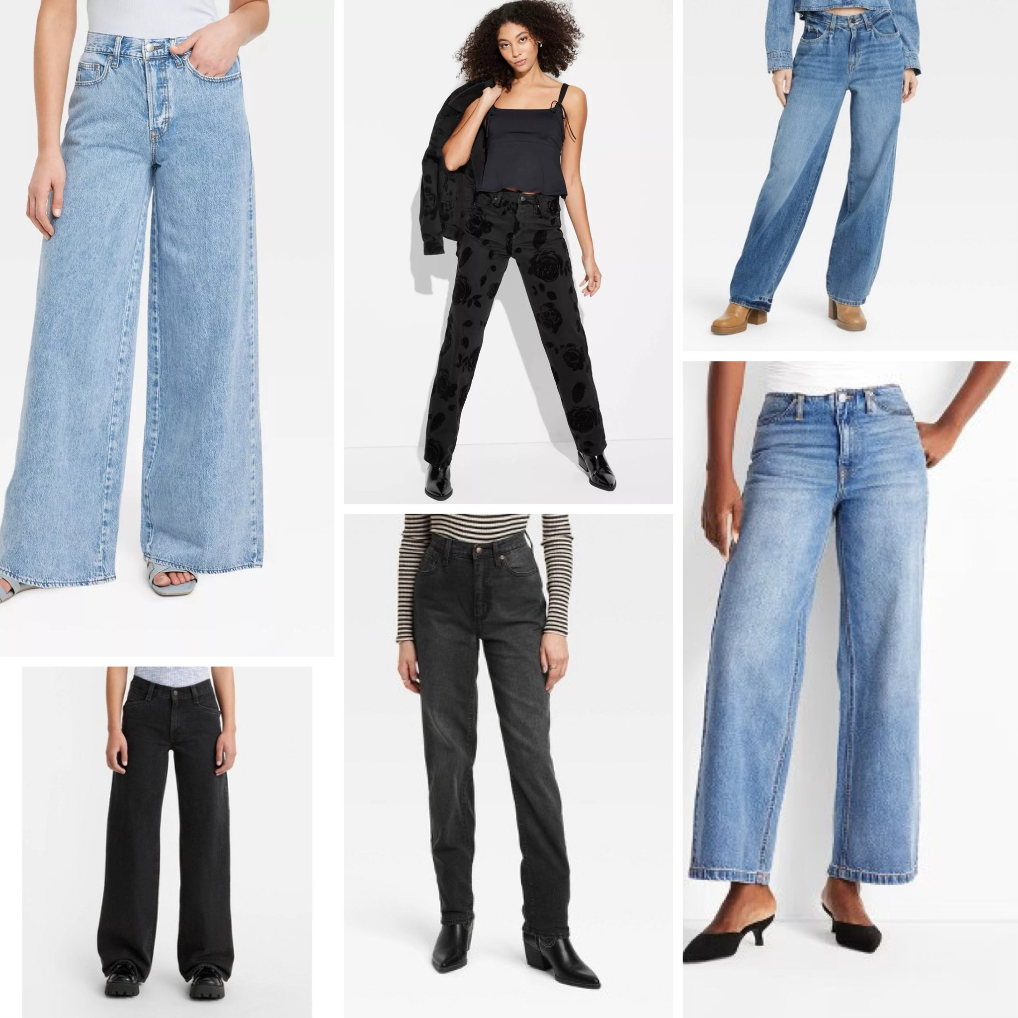 Target Denim
Wide leg jeans, straight jeans, black jeans, blue jeans

#LTKStyleTip #LTKFindsUnder100 #LTKSaleAlert