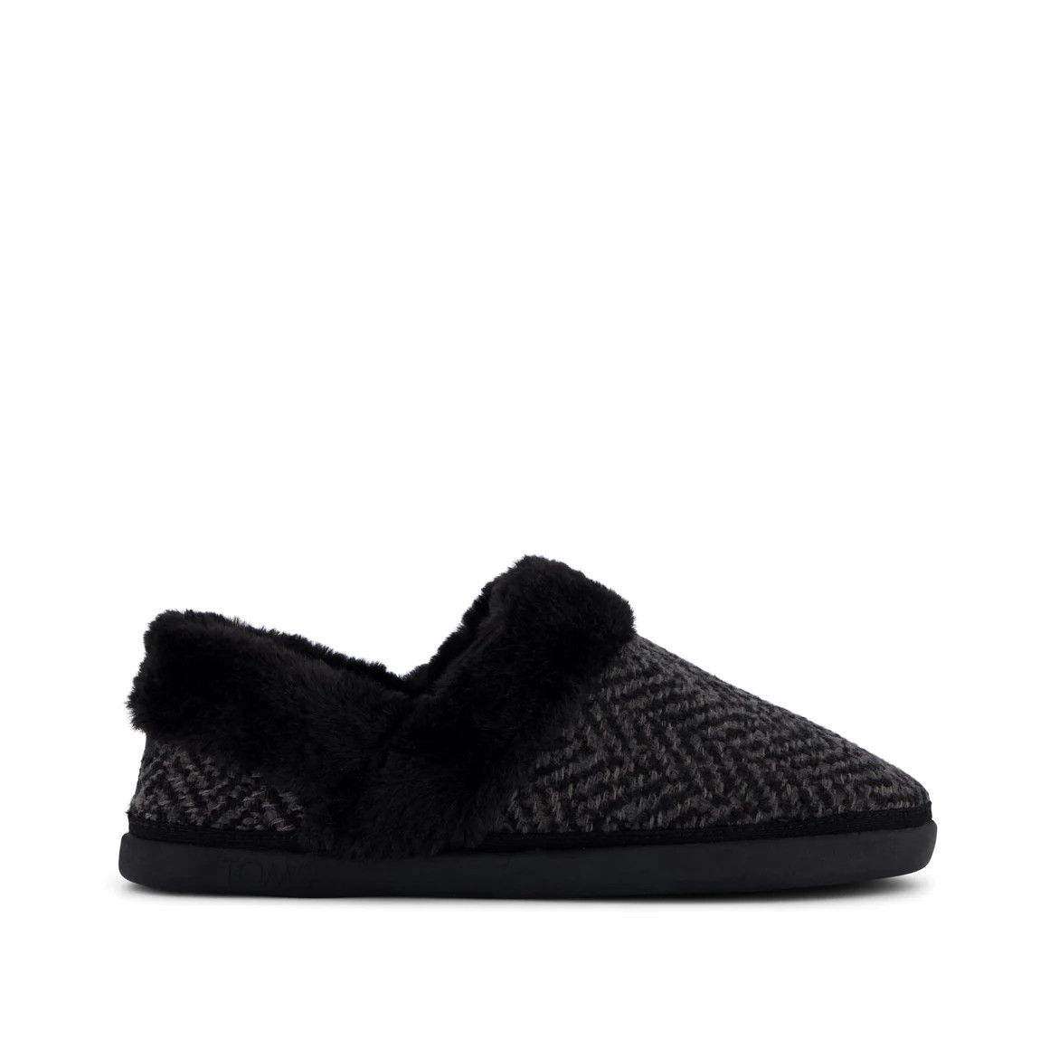 Womens Oslo Convertible Slipper Black Herringbone | Toms EMEA