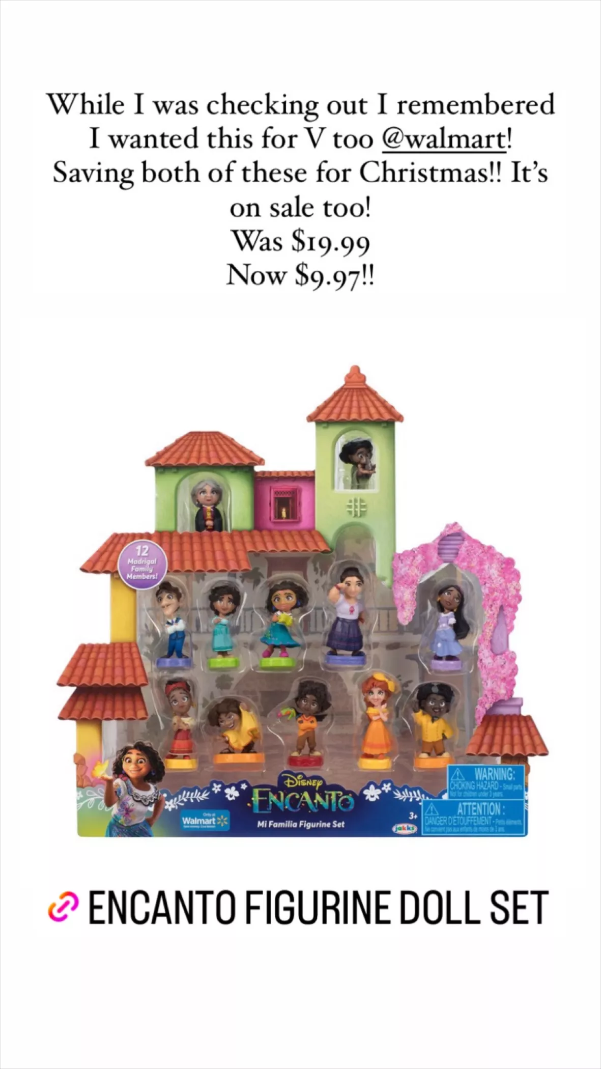 Encanto Disney Mi Familia Figurine Doll Playset, 12 Pieces 