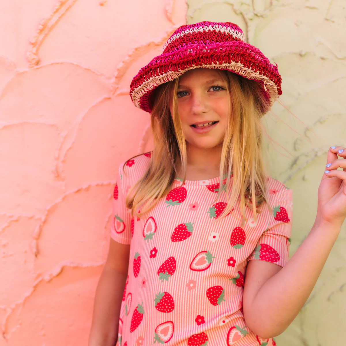 Butter Yellow Ribbed Two Piece Kids Bamboo Pajama Set | Staykation | Staykation