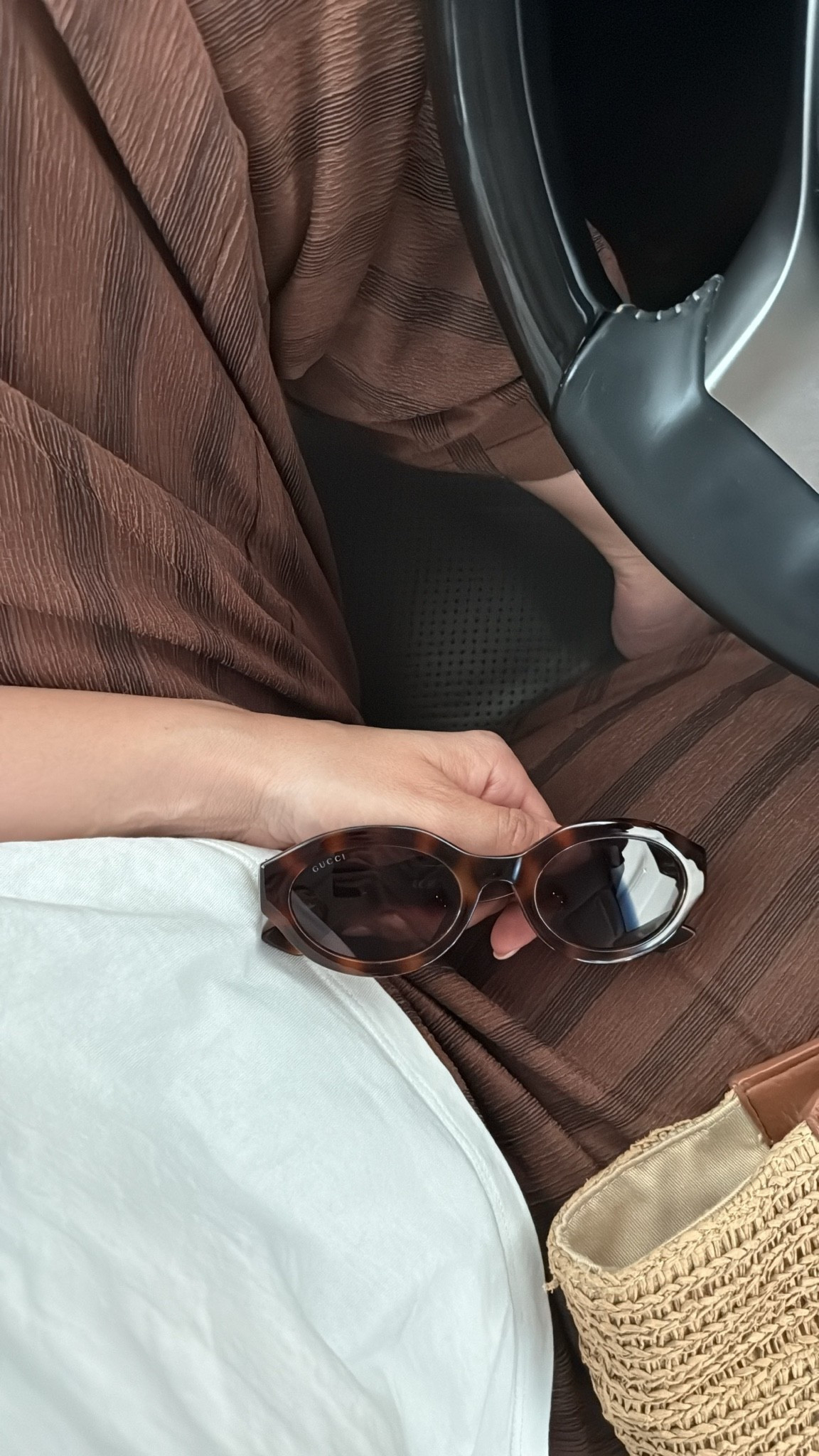Lightweight striped summer pants (on sale for $10!!) a simple white tee, and my go-to Gucci sunglasses… because it’s too hot for anything else!

#LTKootd #LTKSeasonal #LTKSaleAlert