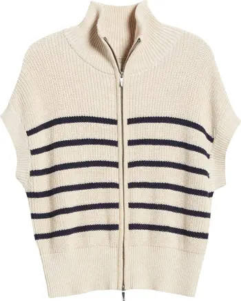 Stripe Shaker Zip Cardigan | Nordstrom