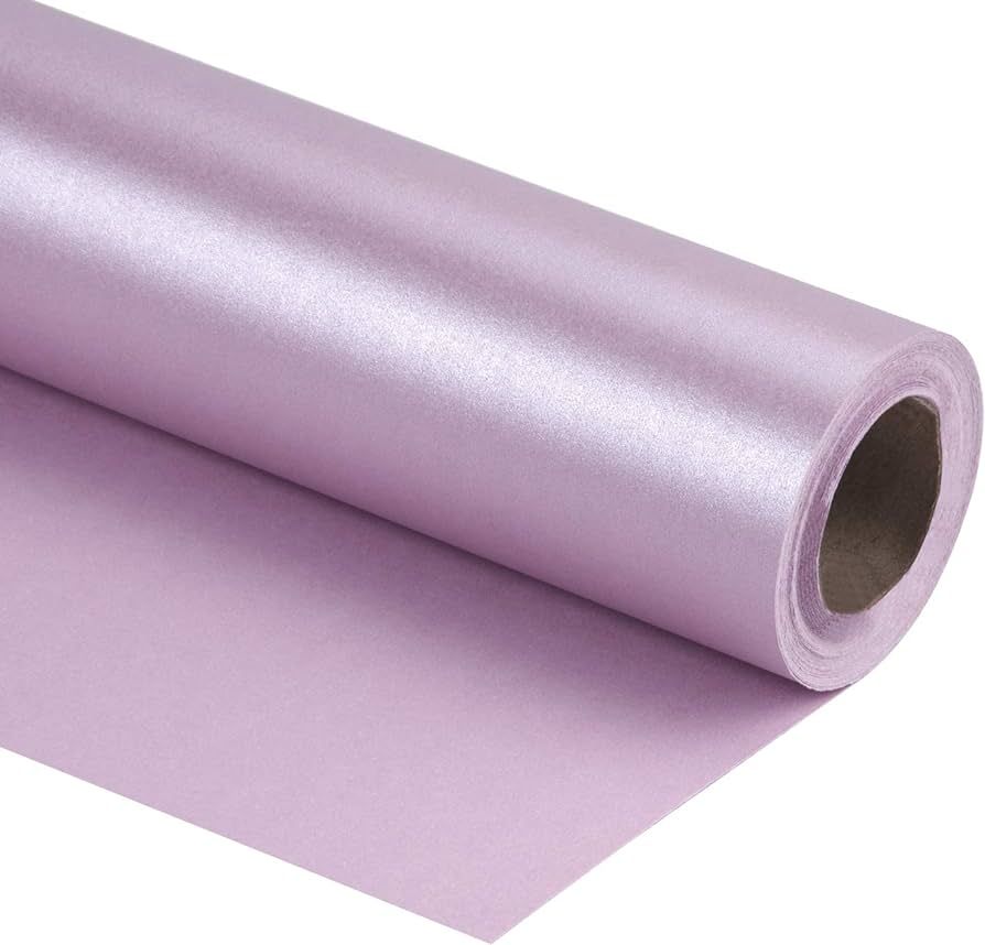 RUSPEPA Purple Matte Wrapping Paper - 81.5 Sq Ft - Solid Color Pearly - Lustre Paper Perfect for ... | Amazon (US)