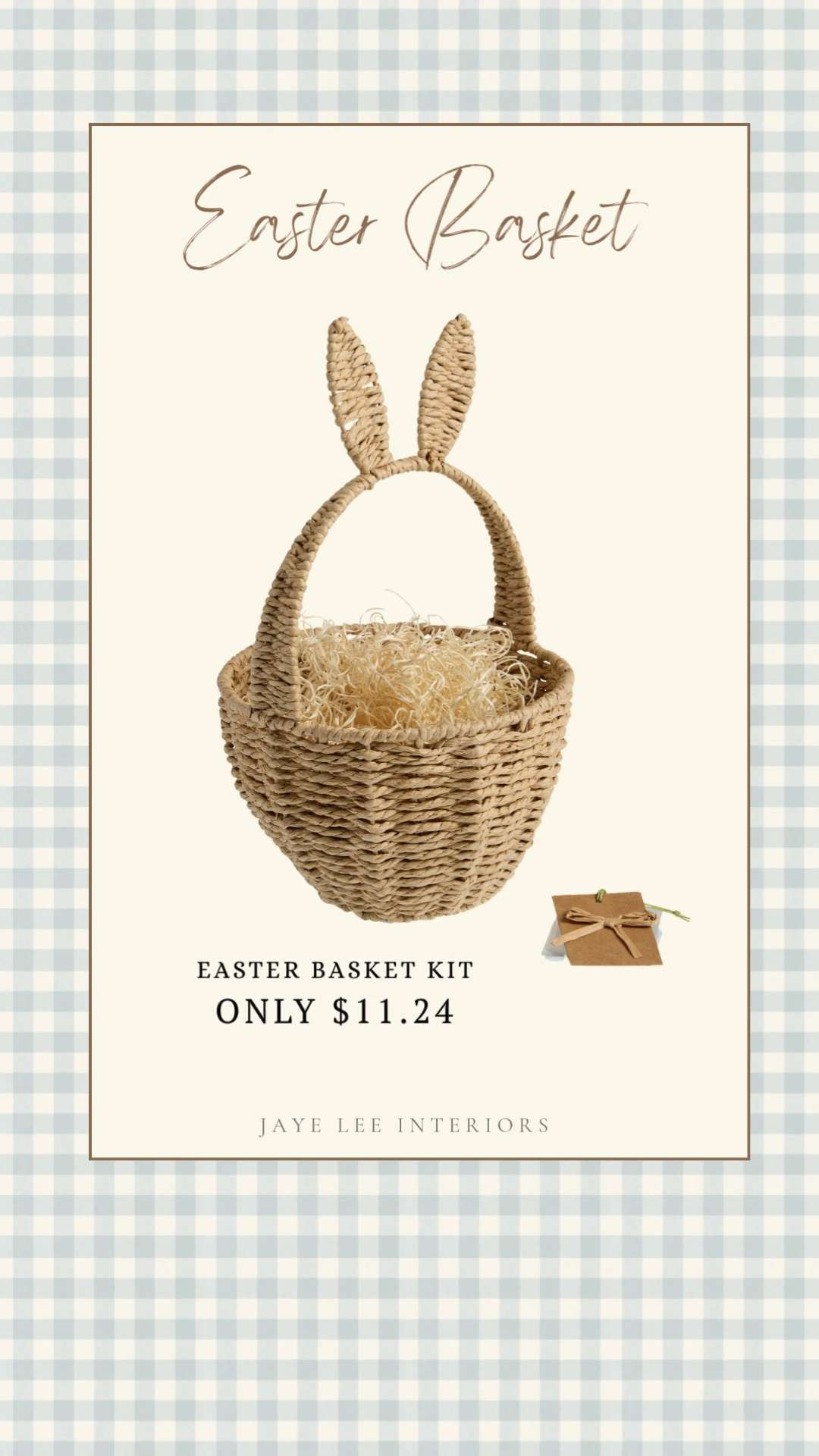 A D O R A B L E ! (and affordable!) This DIY gift basket comes complete with excelsior filling, a clear plastic bag and raffia ties to wrap up the whole package. Just fill it with treats or small toys to create a memorable springtime gift! #easterbasket #toddlereasterbasket #easterhostessgift #easteregghunt #jleeinteriors 

 #LTKmomlife #LTKSeasonal #LTKKids