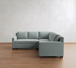 York Square Arm 3-Piece L-Shaped Sectional (93") | Pottery Barn (US)