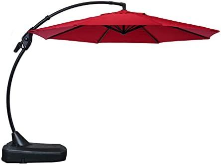 Amazon.com : GRAND PATIO 11 FT Deluxe NAPOLI Curvy Aluminum Offset Umbrella, Patio Cantilever Umb... | Amazon (US)