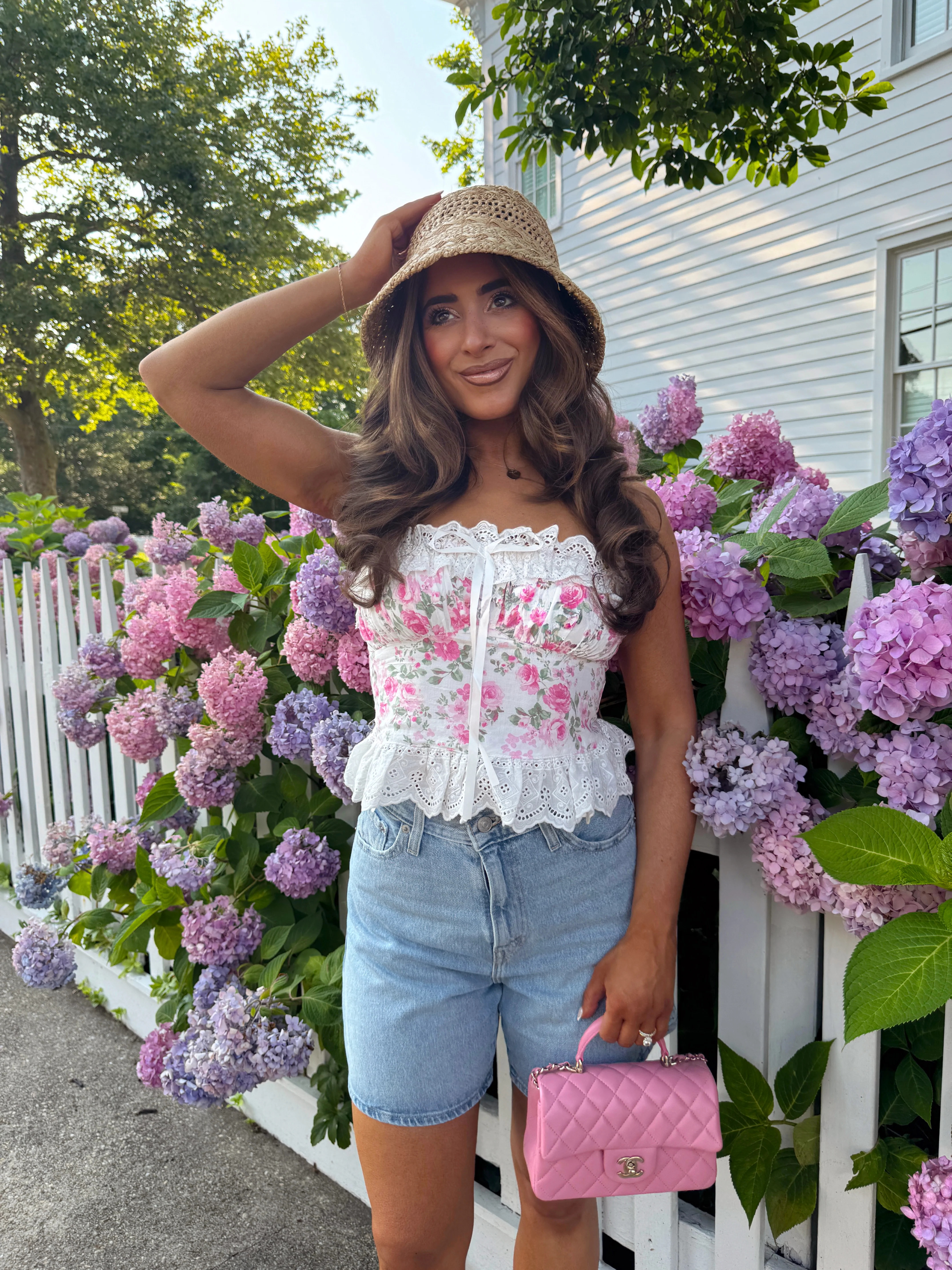 Hamptons Summer Floral Lace Top | Shop Your Darling Style