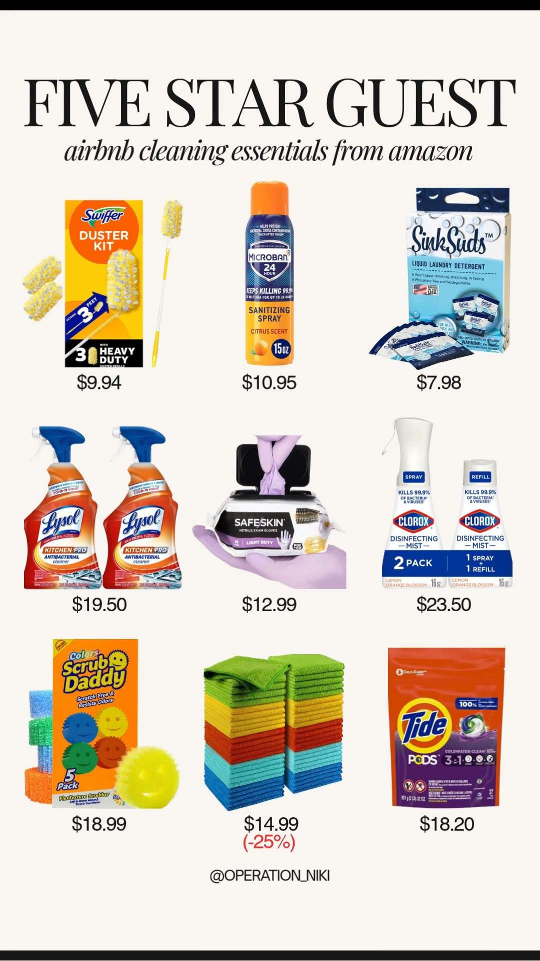 These Airbnb cleaning essentials from Amazon help keep everything spotless, fresh, and ready with less effort. ✨🧼 Follow for more @OPERATION_NIKI on IG, TikTok, & Facebook #airbnbcleaning #airbnbhost #shorttermrental #airbnbessentials #cleaningessentials #amazonfinds #homecleaning #hostlife #propertymanagement #operationniki #LTKFindsUnder50 

 

#LTKHome