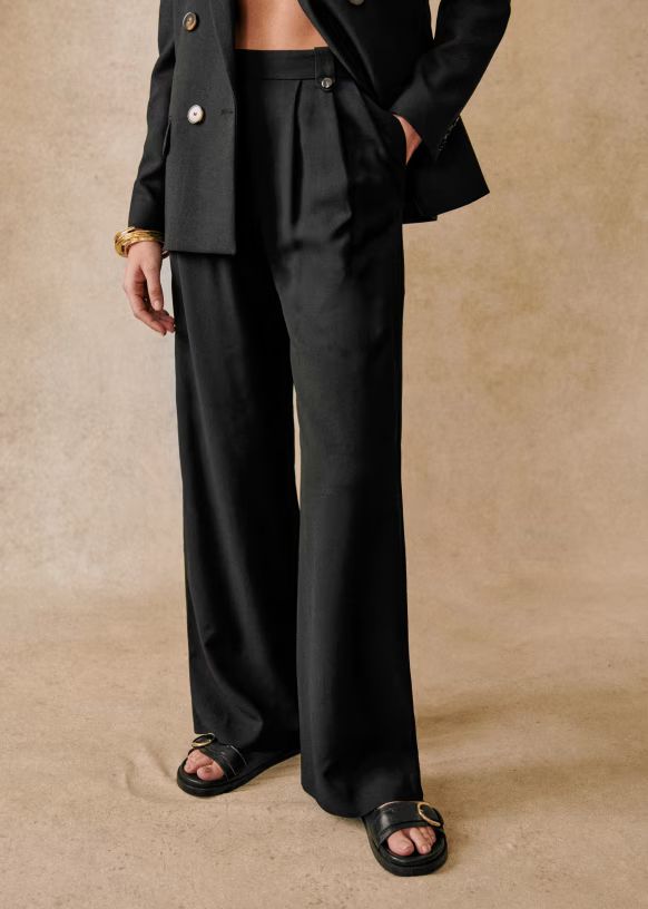 Loulou Trousers - Black - Sézane | Sezane Paris