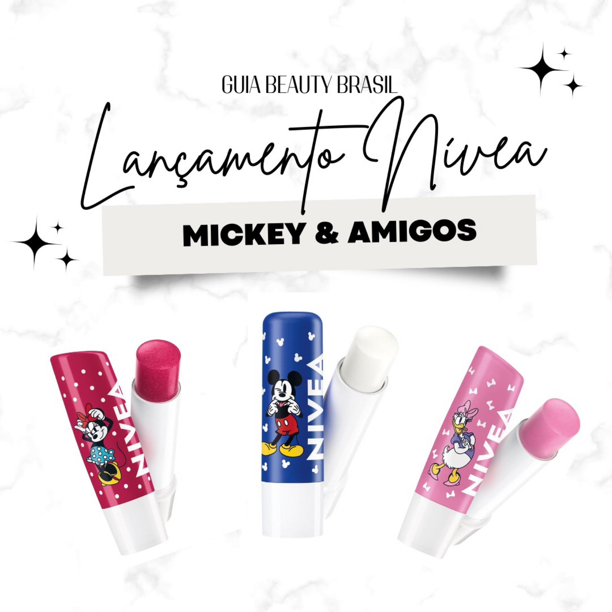 Nova linha de hidratantes lábios Nívea Disney Mickey e amigos!! 
Disponível em 3 versões diferentes! Original Care do Mickey, Cereja Shine da Minnie e Soft Rosé da Margarida!! 

#LTKbeauty #LTKbrasil
