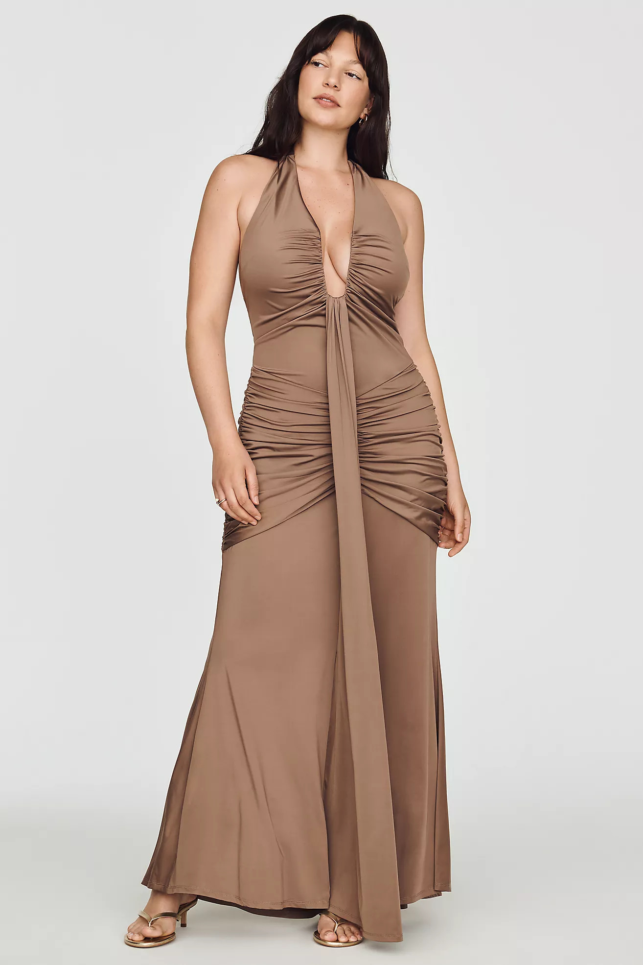 Siempre Plunge Maxi Dress | Anthropologie (US)