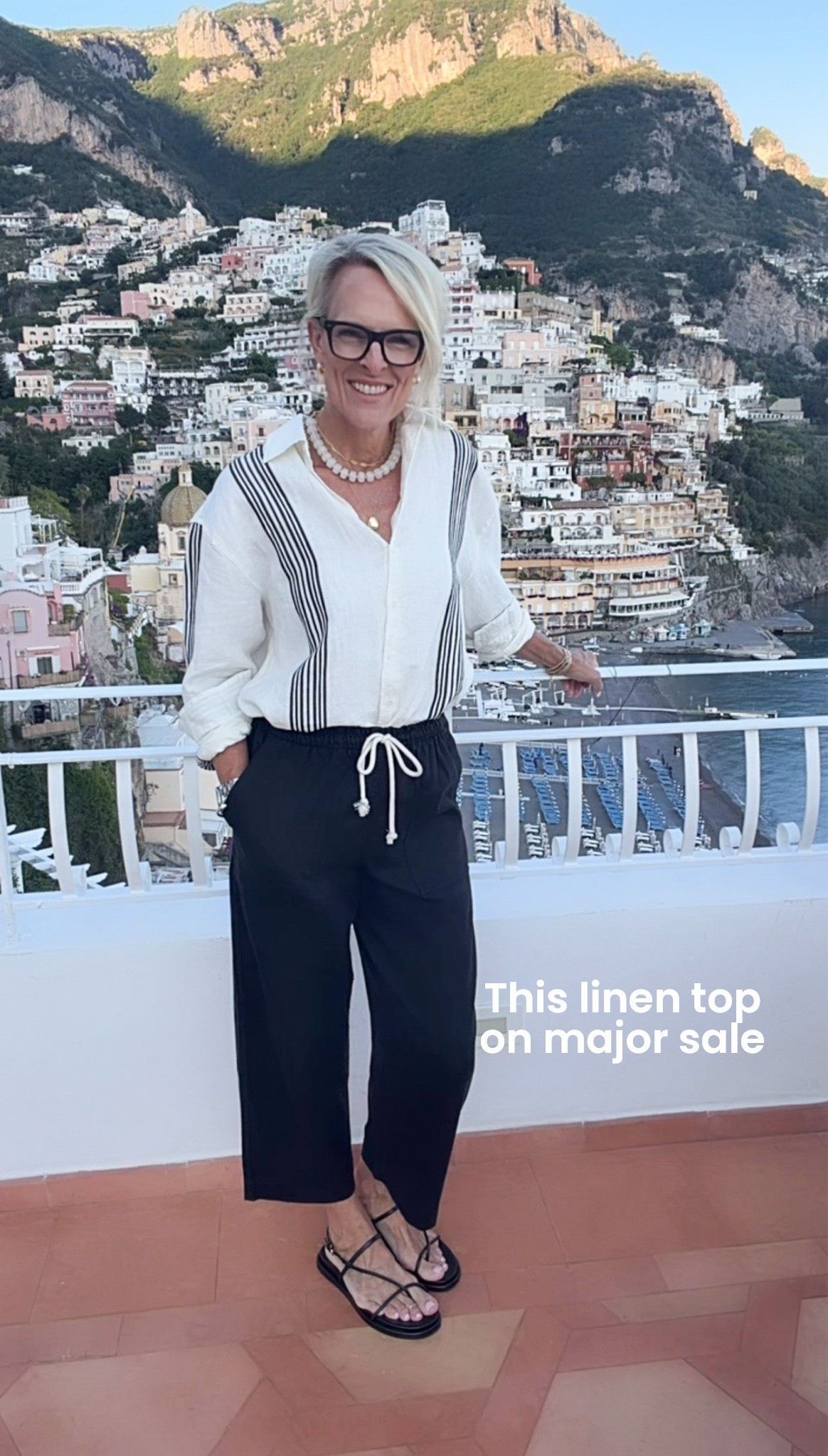 This linen top is special. Luxurious feel 
27% off PLUS 30% more with code LONGWEEKEND 
I sized up to a medium 
It is final sale, but totally love this one! 

Pants - small and absolutely love them! 
This outfit has been a best seller on my stories for a while. Love it too 

@Madewell

#LTKOver40 #LTKSaleAlert #LTKTravel