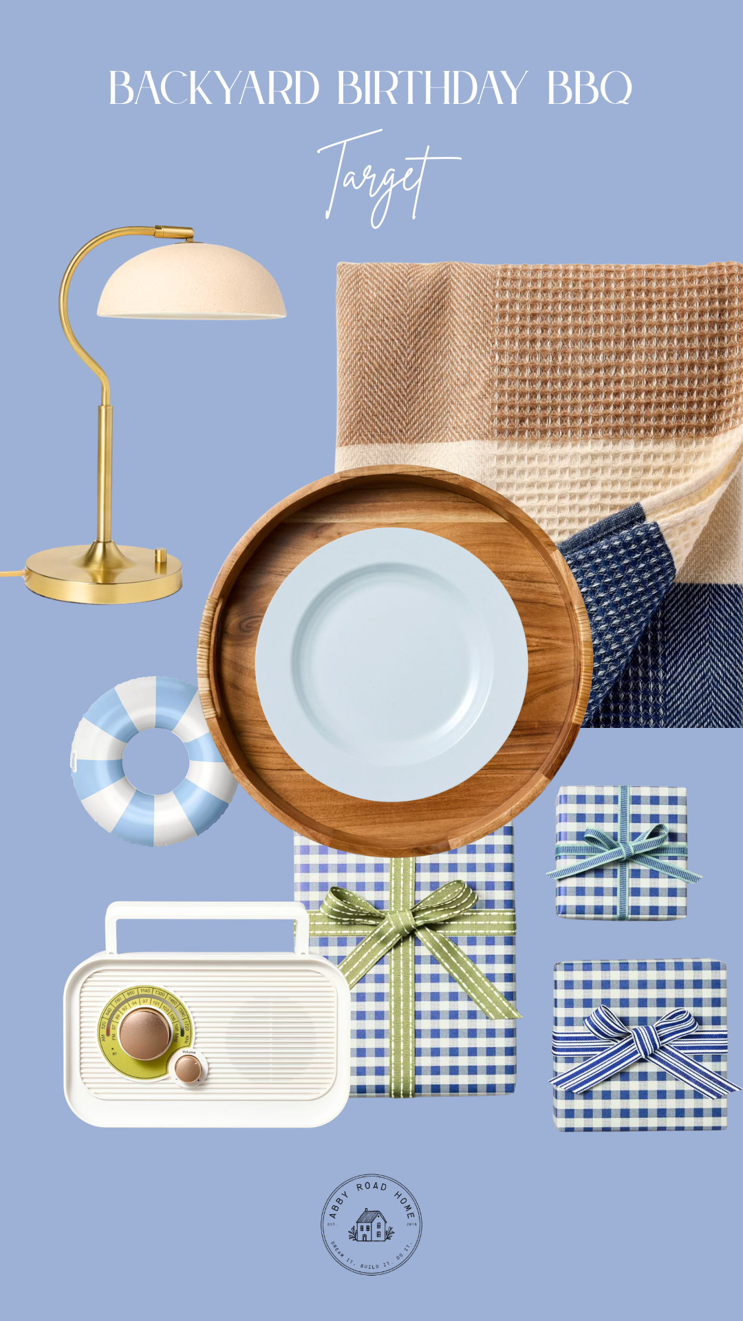 Planning a backyard birthday BBQ this summer? These Target finds make hosting feel effortless. From classic gingham gift wrap and outdoor entertaining pieces to charming tableware, cozy lighting, and a vintage-inspired radio for the perfect playlist, these are the details that make a gathering feel special. 🎂☀️🎁

Shop all my favorite Target party finds through my LTK.

#LTKHome #LTKParty #TargetFinds #BackyardParty #BirthdayPartyIdeas #SummerEntertaining #OutdoorLiving #PartyDecor #TargetStyle #HostessWithTheMostess #SummerHosting #BackyardBBQ #OutdoorDining #HomeDecorFinds #LTKSeasonal 

 