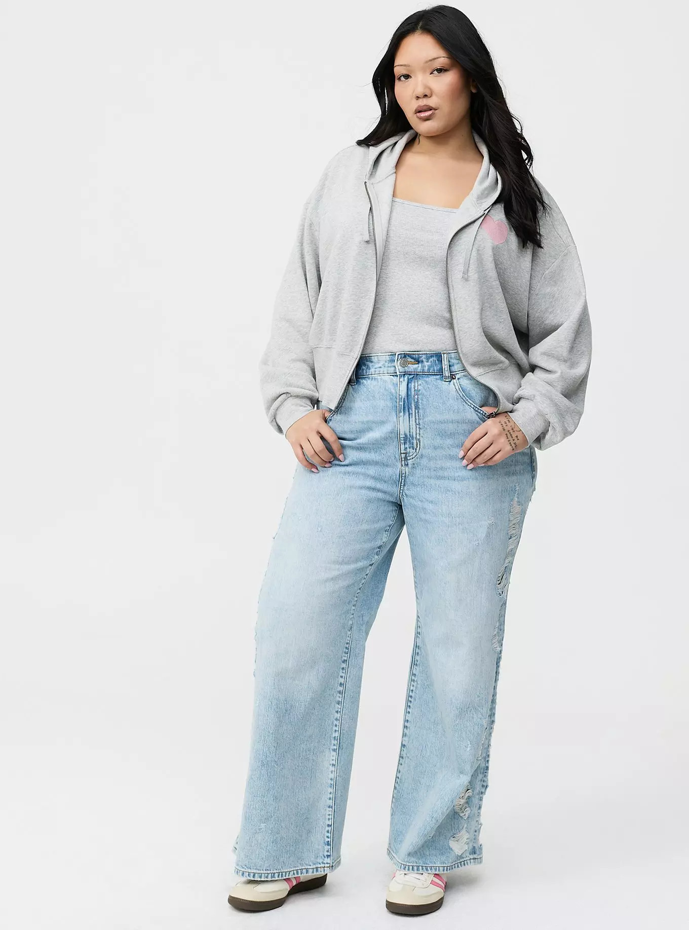 High-Rise Baggy Wide-Leg Jean | Torrid (US & Canada)