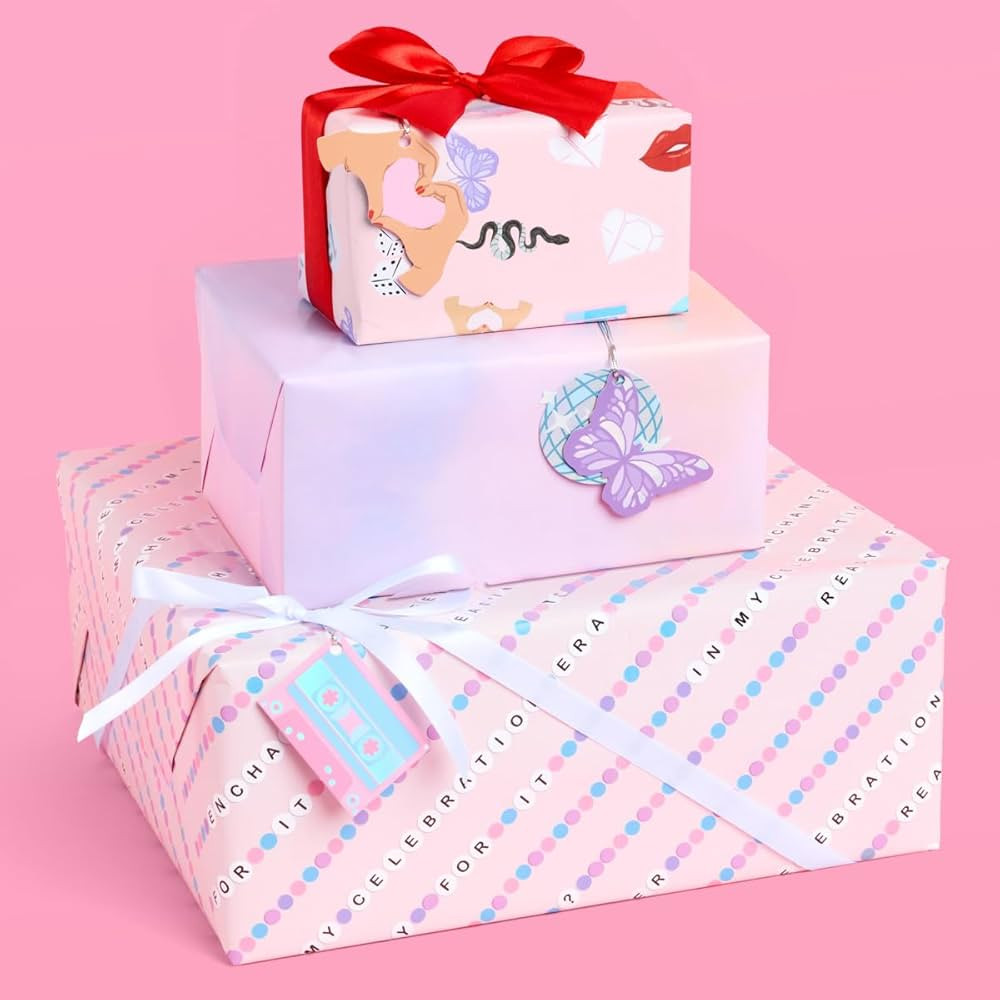 xo, Fetti Eras Wrapping Paper Tag Set 12 Sheets | Amazon (US)