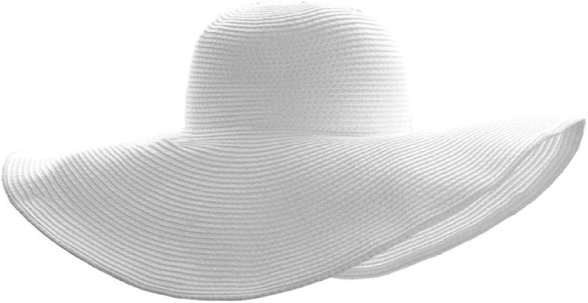 Ayliss Women Floppy Derby Hat Wide Large Brim Beach Straw Sun Cap | Amazon (US)