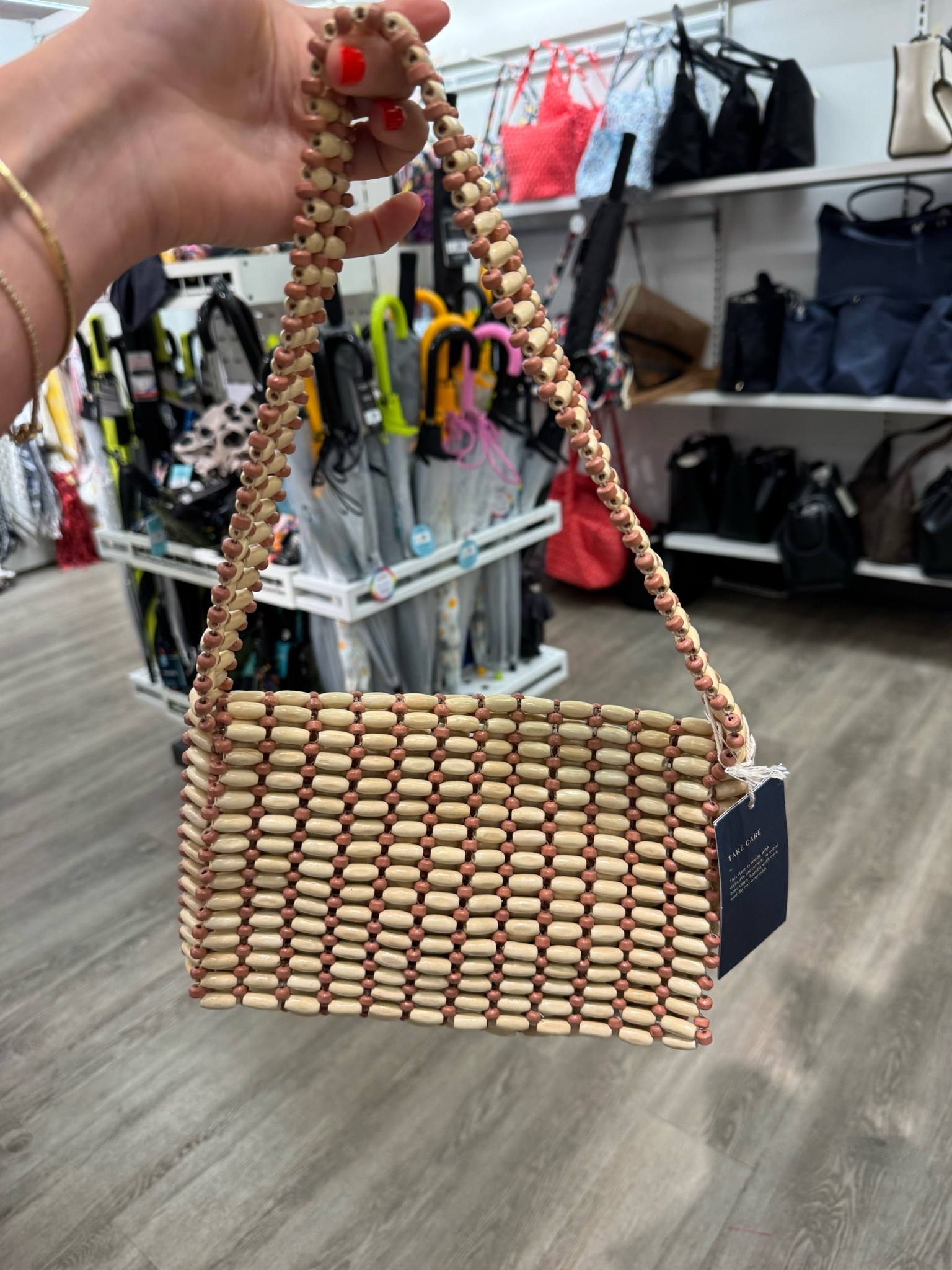 Cute little beaded summer bag!