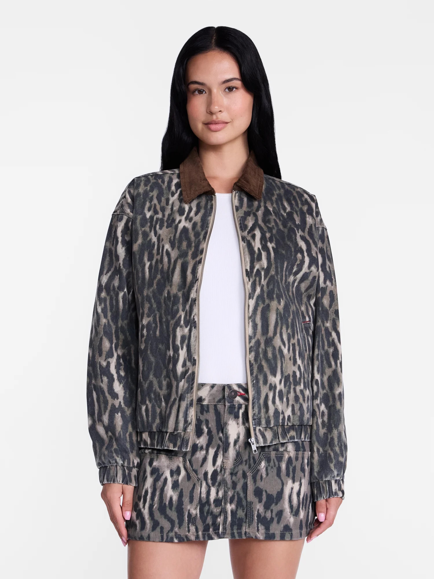 Madden NYC Women's Cotton Twill Bomber Jacket, Sizes XXS-XXL | Walmart (US)