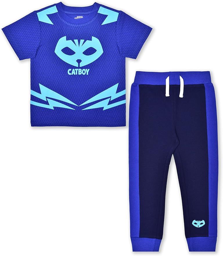 Hasbro’s PJ Masks 2 Pack Jogger Set for Boys, Short Sleeve Shirt and Sports Pants | Amazon (US)