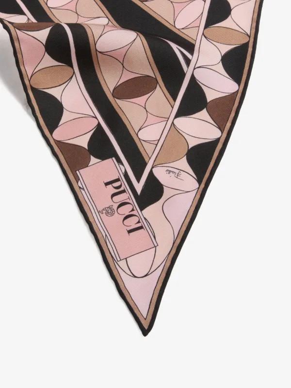 Manuba print silk triangle scarf | Farfetch Global