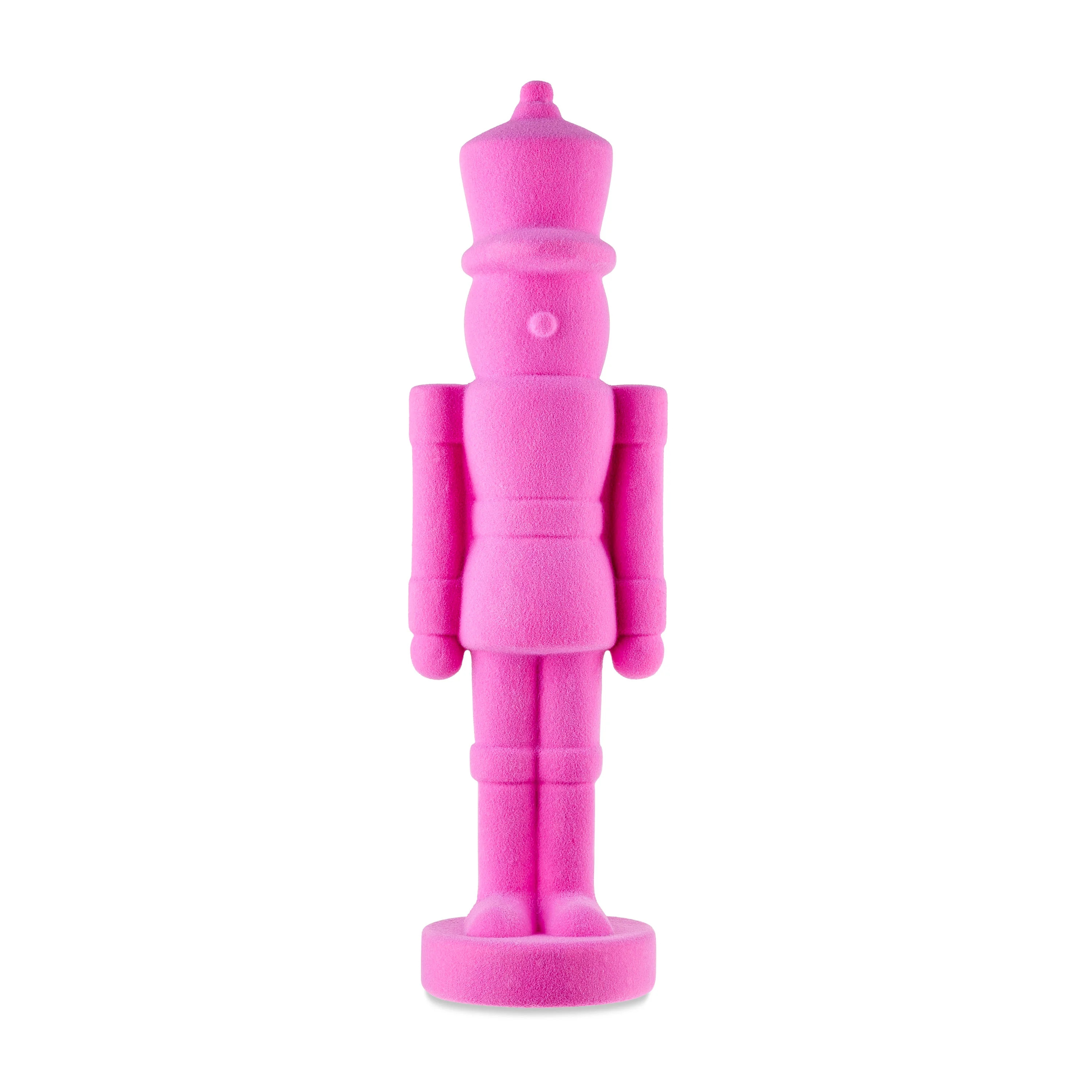 Pink Flocked Nutcracker Decoration, 27", by Holiday Time | Walmart (US)